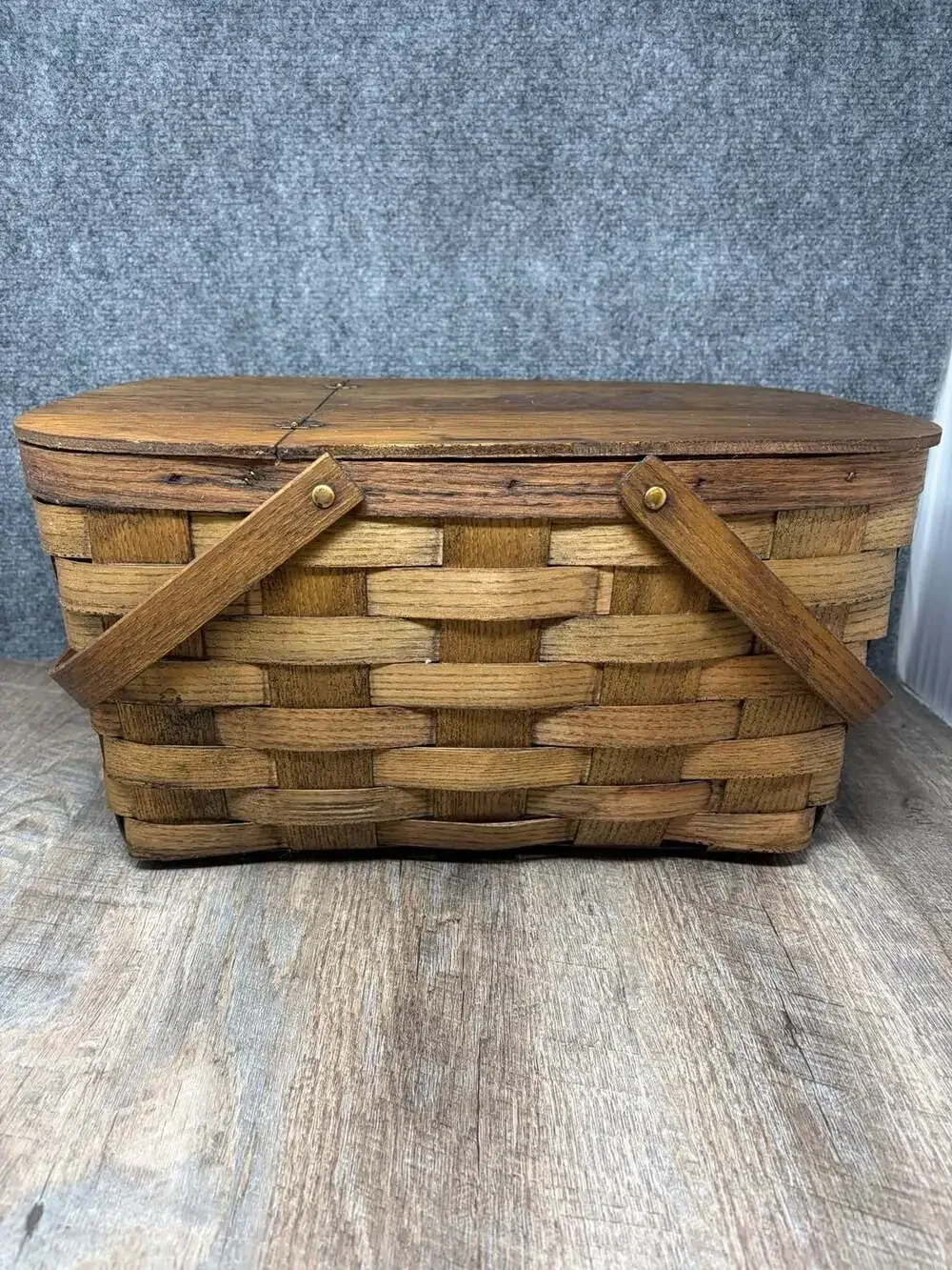 Vintage Nike Promotional Picnic Basket With original Plates super rare barn find